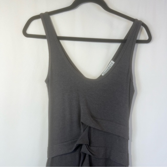 Marste Ruched Dubai ruched bodycon tank top Black Bodycon with Slit 4-6 Gray - Picture 5 of 14